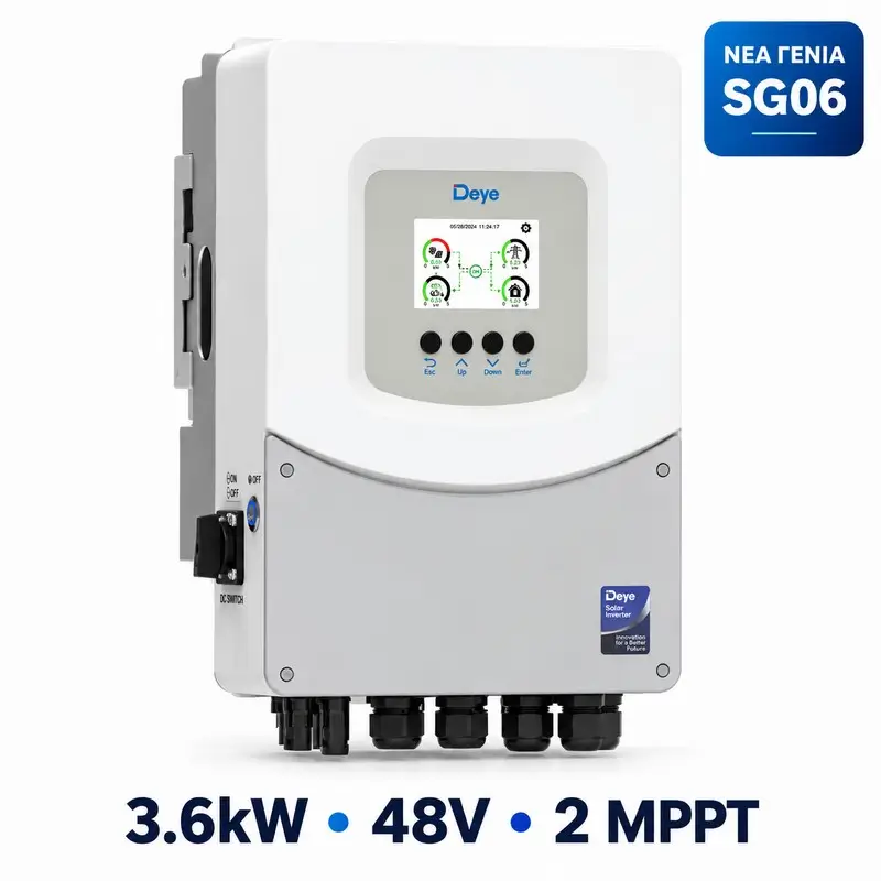 Deye SUN-3.6K-SG06LP1-EU-BM2 Hybrid Inverter 3.6kW 48V SG06 Deye SUN-3.6K-SG06LP1-EU-BM2 Hybrid Inverter 3.6kW 48V SG06